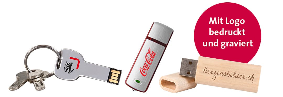 USB Sticks bedruckt mit Logos